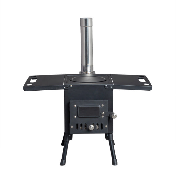 Wood Camping Stove Black 57.5*31*37cm Doba